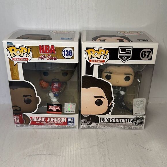 Luc Robitaille Los Angeles Kings NHL Funko Pop! Legends Magic Johnson # 136 - Picture 1 of 7